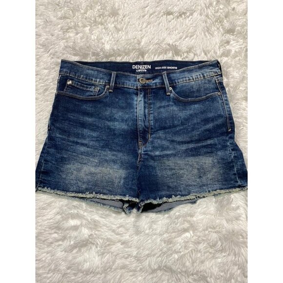 Levi's Jean high rise denim shorts 17 - Picture 1 of 8